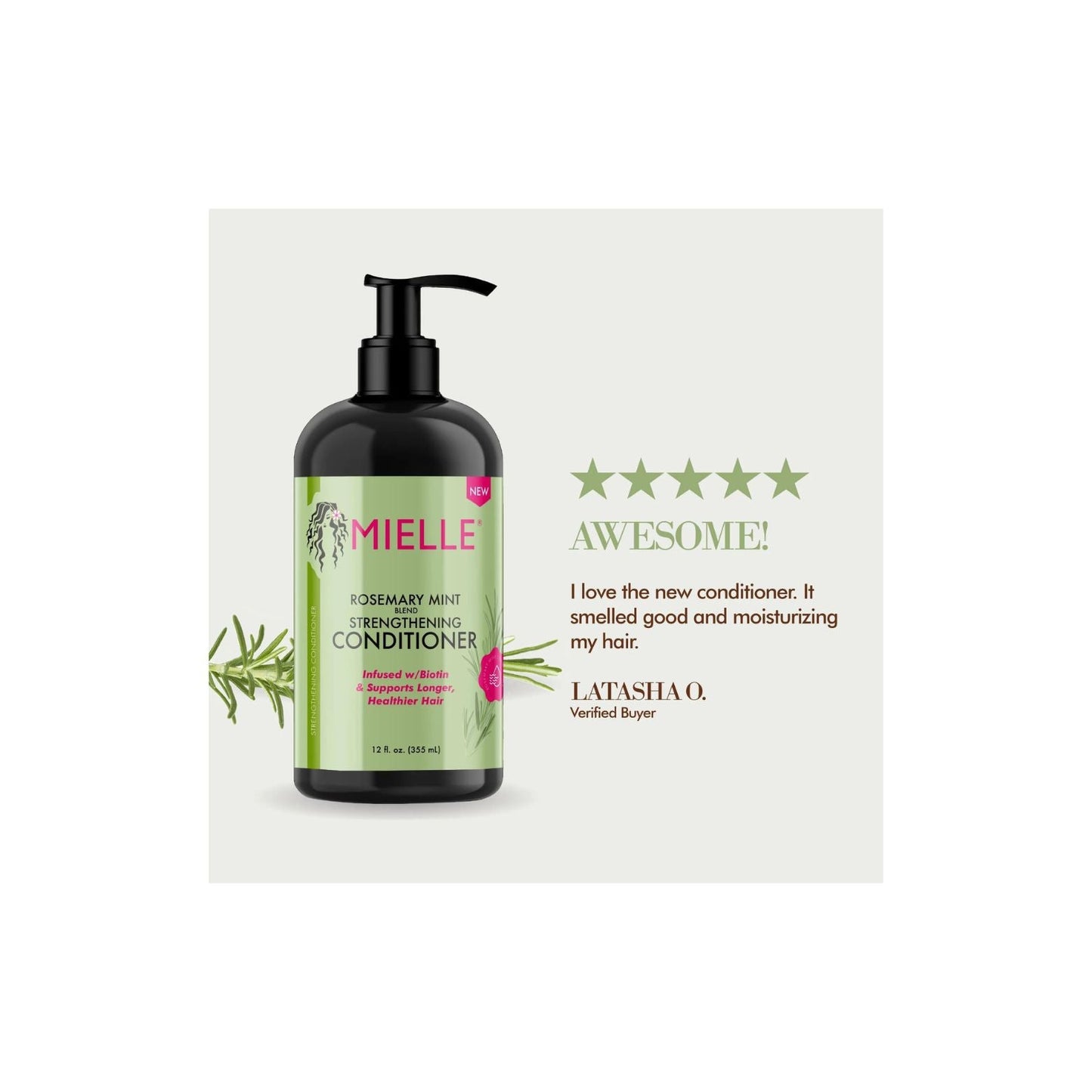 MIELLE Rosemary Mint Strengthening Conditioner