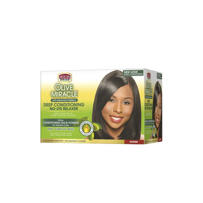 African Pride Olive Miracle Deep Conditioning Relaxer No Lye Super