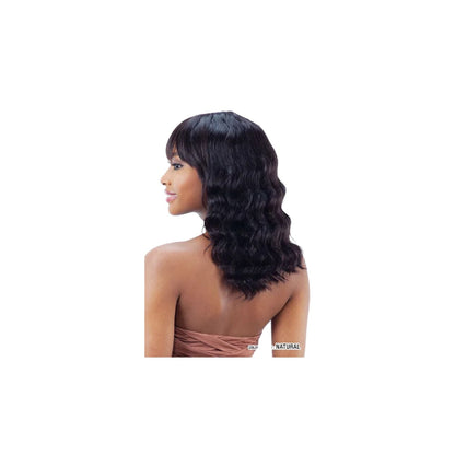 Mayde Beauty 100% Human Hair Lace Bang Frontal Wig - Loose Deep