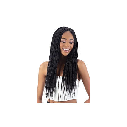 Mayde Beauty HD Lace Front Braided Wig Large knotless Box Braids 28"