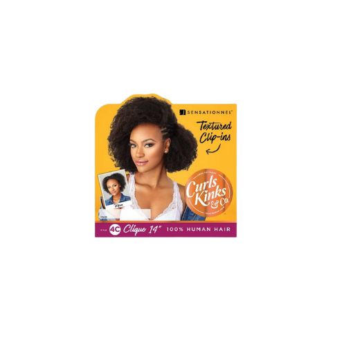 SENSATIONNEL Curls Kinks & Co Human Hair Clip On Weave