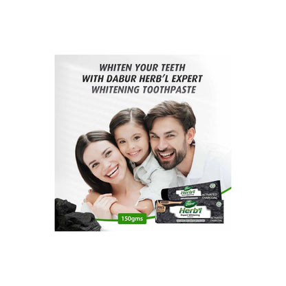 DABUR HERB'L ACTIVATED CHARCOAL TOOTHPASTE 120G