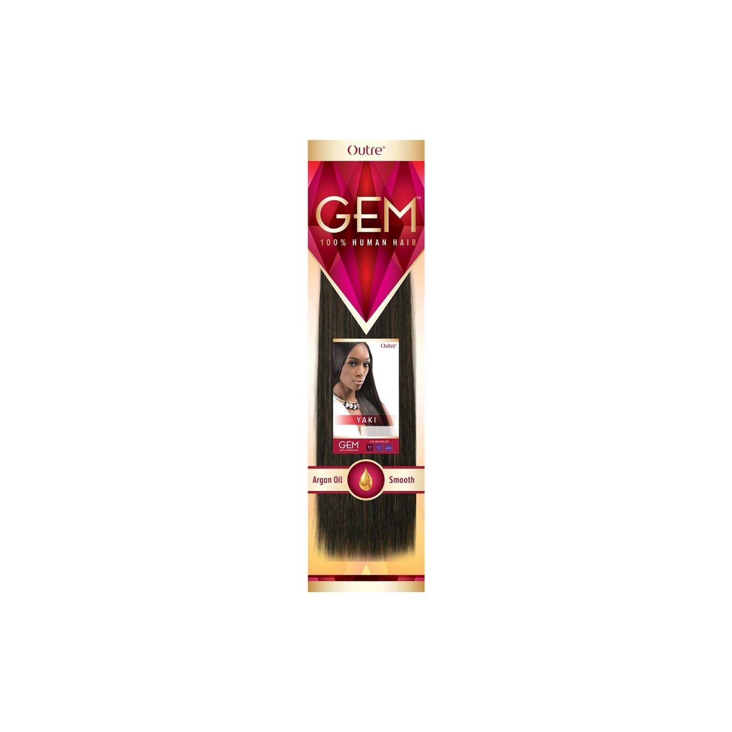 Outre 100% Human Hair Weaving GEM YAKI - Single Pack