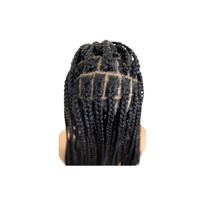 B & B Knotless Synthetic 100% Full HD Lace Wig - Square Box Braid