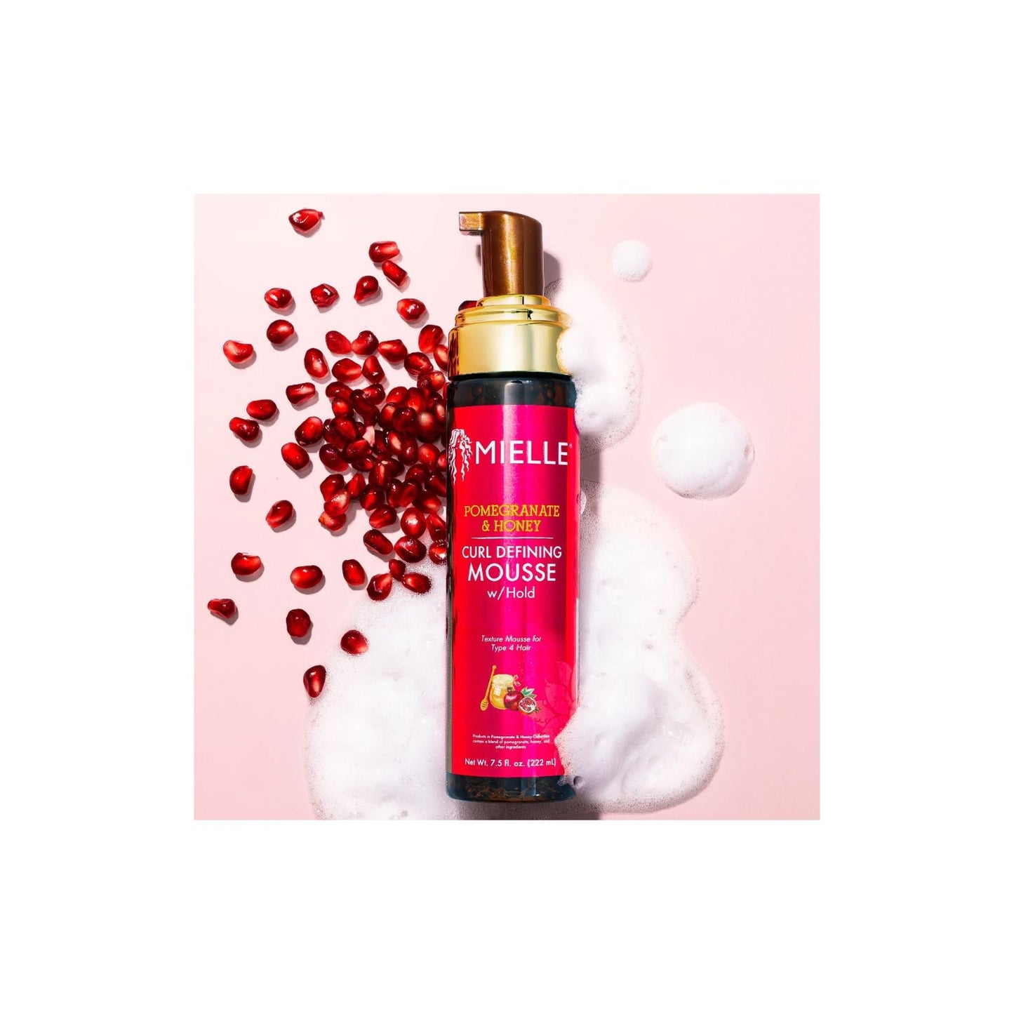 MIELLE  Pomegranate & Honey Curl Defining Mousse with Hold