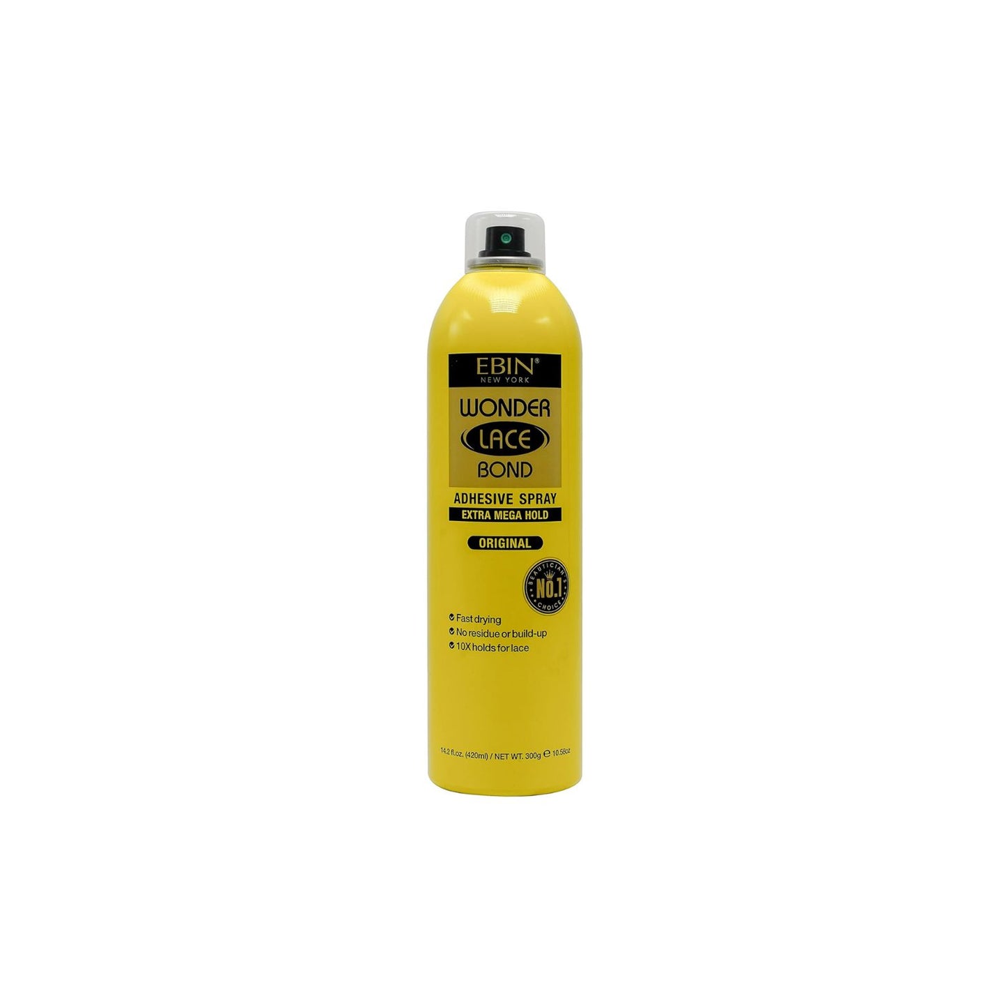 EBIN NEW YORK - Wonder Lace Bond Wig Adhesive Spray – Extra Mega Hold (14.2OZ/ 420ML)