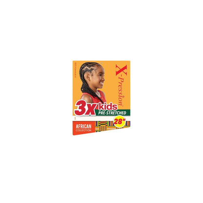 SENSATIONNEL  3X X-PRESSION KIDS PRE-STRETCHED BRAID 28″