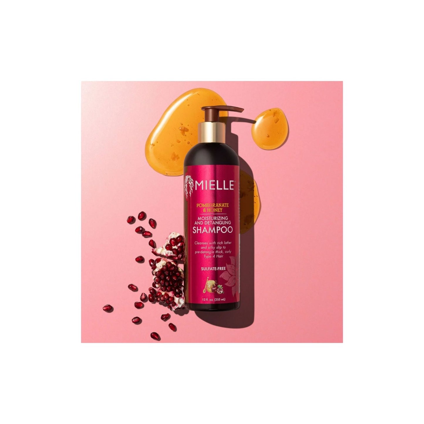 MIELLE  Pomegranate & Honey Detangling Shampoo