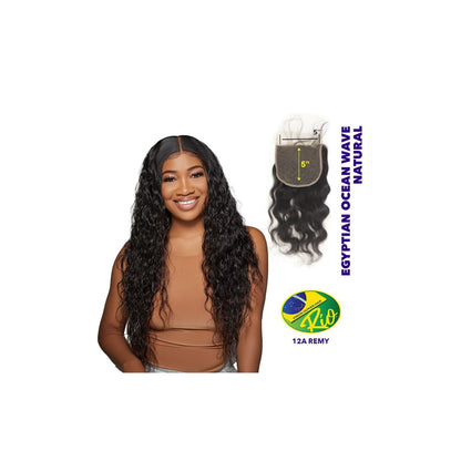 Rio 100% Virgin Human Hair 5x5 Closure - Wavy Style