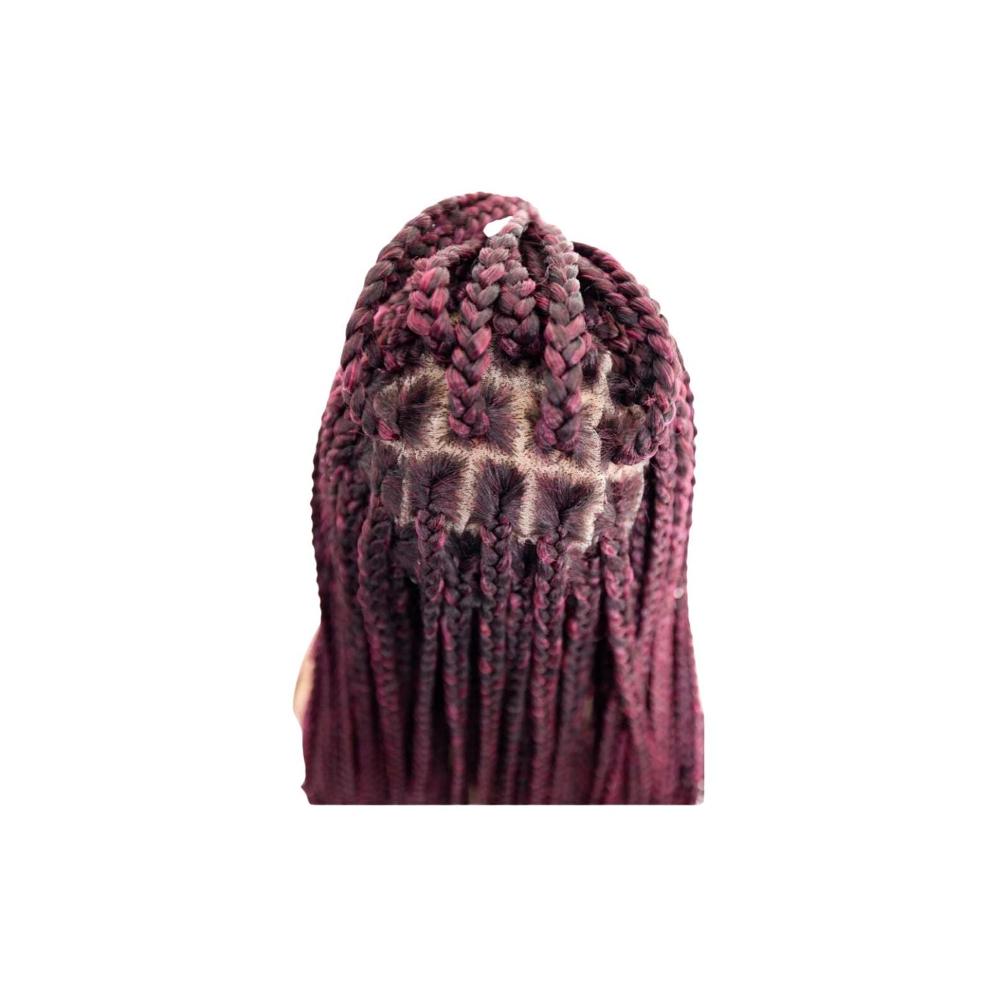 B & B Knotless Synthetic 100% Full HD Lace Wig - Square Box Braid