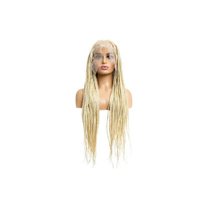 B & B Knotless Synthetic 100% Full HD Lace Wig - Square Box Braid