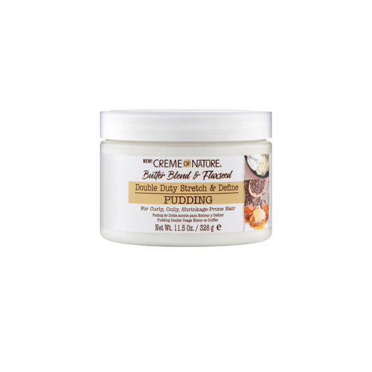 Creme of Nature Butter Blend & Flaxseed Stretch & Define Styling Cream Pudding 11.5 oz