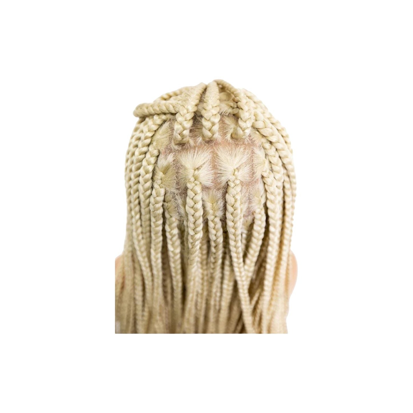 B & B Knotless Synthetic 100% Full HD Lace Wig - Square Box Braid