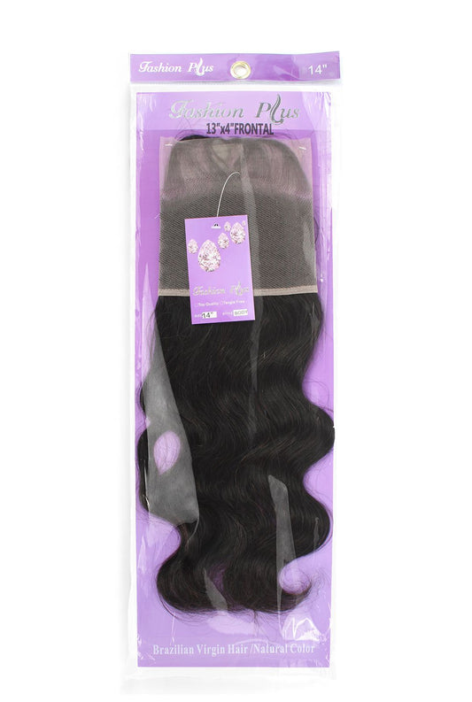 Fashion Plus - 100% Human Hair Brazilian Virgin 13x4 Lace Frontal