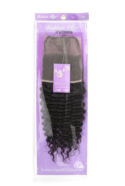 Fashion Plus - 100% Human Hair Brazilian Virgin 13x4 Lace Frontal