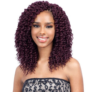 Lydia Bohemian Braid Synthetic Freetress Crochet Hair Extension 28 Ombre  Color Dancing Curly Bulk Water Wave Hair Afro Kinky